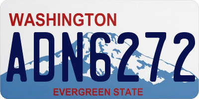 WA license plate ADN6272