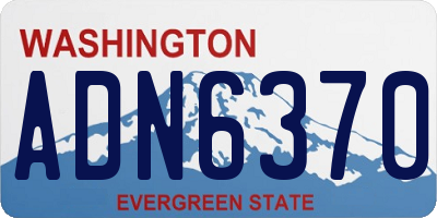 WA license plate ADN6370