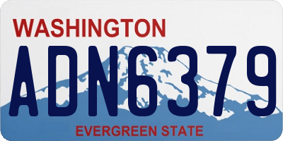 WA license plate ADN6379