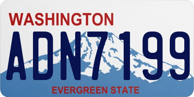 WA license plate ADN7199
