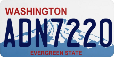 WA license plate ADN7220