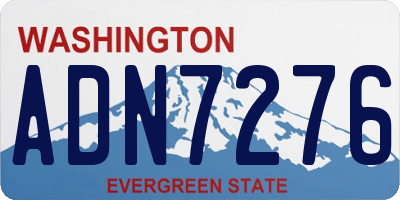 WA license plate ADN7276