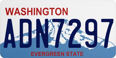 WA license plate ADN7297
