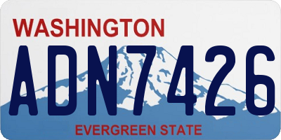 WA license plate ADN7426