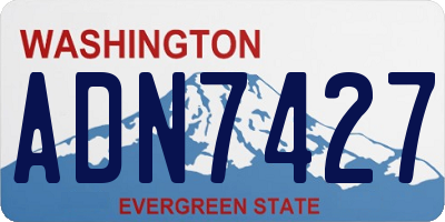 WA license plate ADN7427