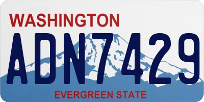 WA license plate ADN7429