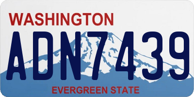 WA license plate ADN7439