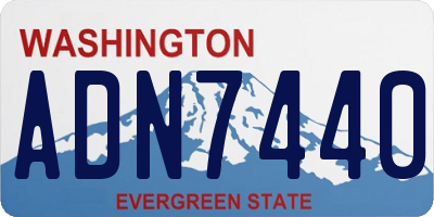 WA license plate ADN7440