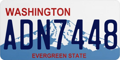 WA license plate ADN7448