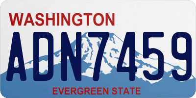 WA license plate ADN7459