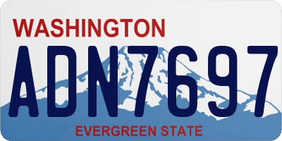 WA license plate ADN7697