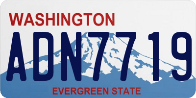 WA license plate ADN7719