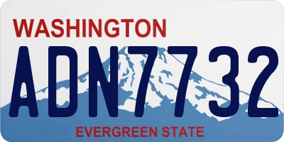 WA license plate ADN7732