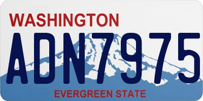 WA license plate ADN7975