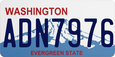 WA license plate ADN7976