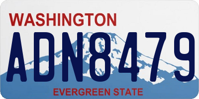WA license plate ADN8479