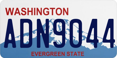 WA license plate ADN9044