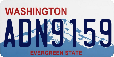 WA license plate ADN9159