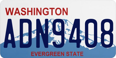 WA license plate ADN9408