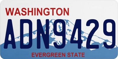 WA license plate ADN9429