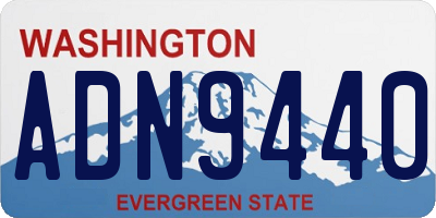WA license plate ADN9440