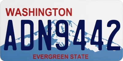 WA license plate ADN9442