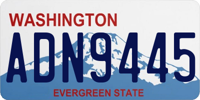 WA license plate ADN9445