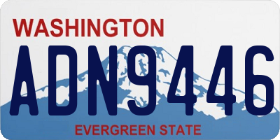 WA license plate ADN9446