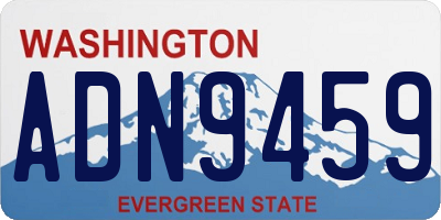 WA license plate ADN9459