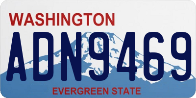 WA license plate ADN9469