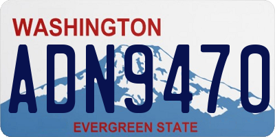 WA license plate ADN9470