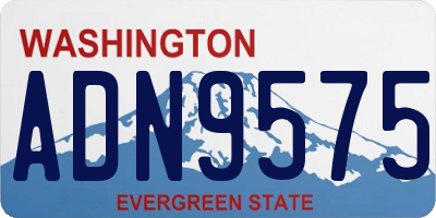 WA license plate ADN9575