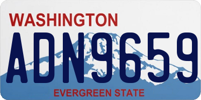 WA license plate ADN9659