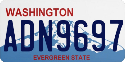 WA license plate ADN9697