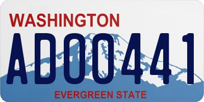 WA license plate ADO0441