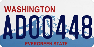 WA license plate ADO0448