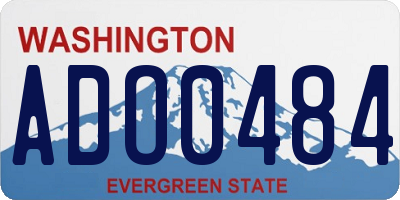 WA license plate ADO0484