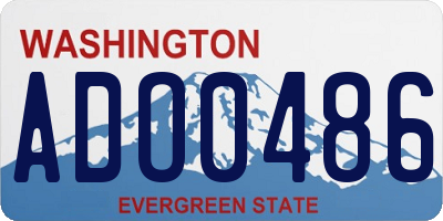 WA license plate ADO0486