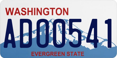 WA license plate ADO0541