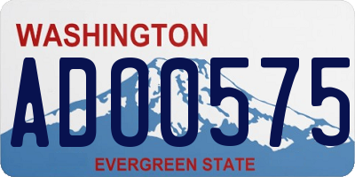 WA license plate ADO0575