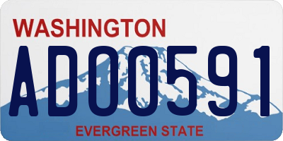 WA license plate ADO0591