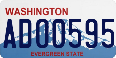 WA license plate ADO0595