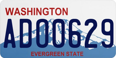 WA license plate ADO0629