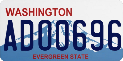 WA license plate ADO0696