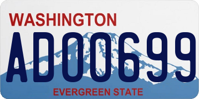 WA license plate ADO0699