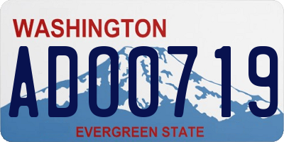 WA license plate ADO0719