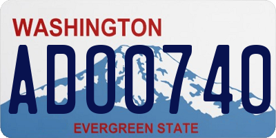 WA license plate ADO0740