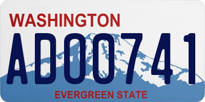 WA license plate ADO0741