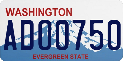 WA license plate ADO0750