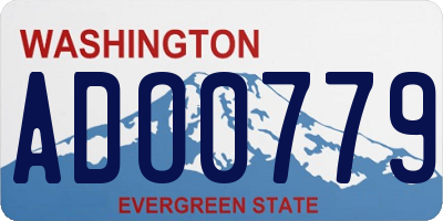 WA license plate ADO0779